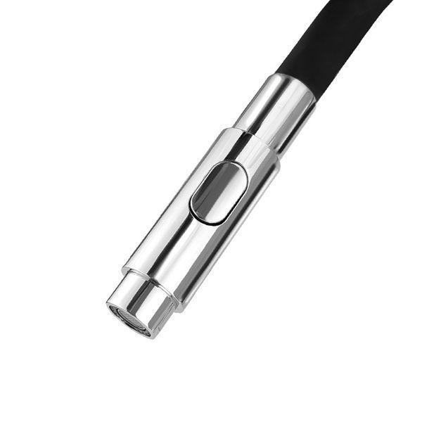 Смеситель для кухни с гибким изливом MONE Deluxe Dream Crystal&nbsp;27004CH&nbsp;Chrome LED-ручка 39708 фото