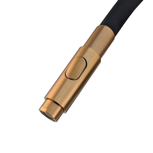 Змішувач для кухні з гнучким виливом MONE Deluxe Dream Crystal 27004RG Rose Gold LED-ручка 39710 фото