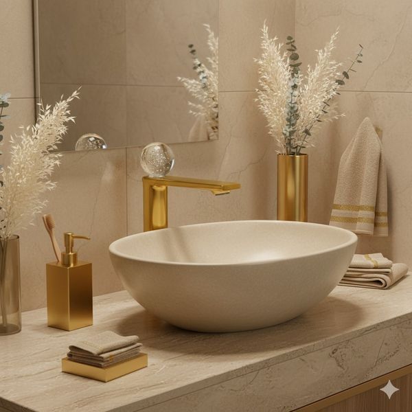 Смеситель для умывальника MONE Deluxe&nbsp;27001G&nbsp;Dream Crysta&nbsp;Gold 39686 фото