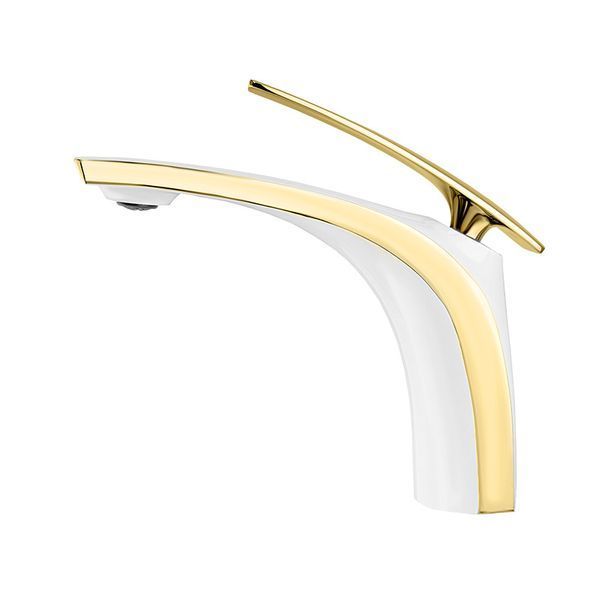 Змішувач для умивальника MONE Deluxe OLIVIA 60231WBG  White/Gold 39950 фото
