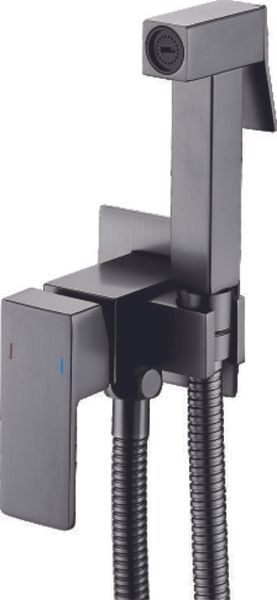 Гигиенический душ со смесителем скрытого монтажа MONE Deluxe 3306306GR Gun Grey 38475 фото