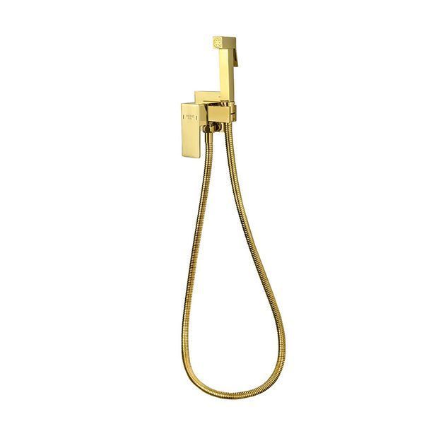Гигиенический душ со смесителем скрытого монтажа MONE Deluxe 3306306G Gold 38474 фото