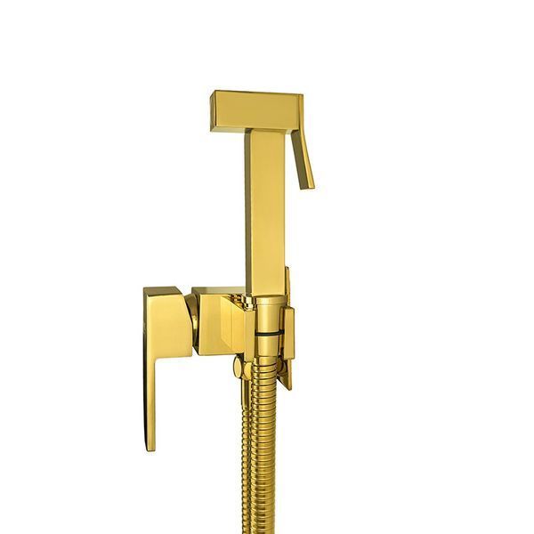 Гигиенический душ со смесителем скрытого монтажа MONE Deluxe 3306306G Gold 38474 фото