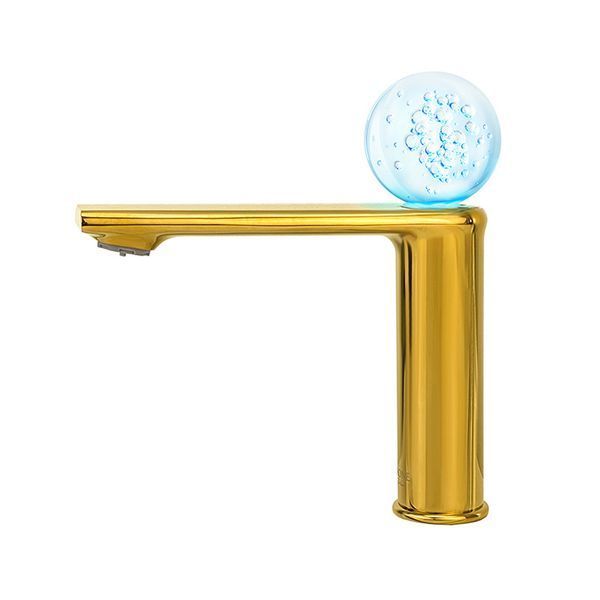 Смеситель для умывальника с подсветкой MONE Deluxe 27001G&nbsp;Dream Crystal LED Gold 39687 фото