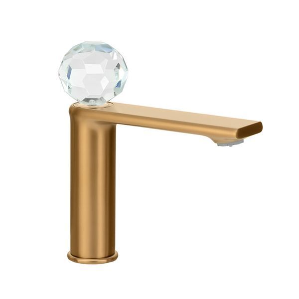 Змішувач для умивальника з підсвічуванням MONE Deluxe 27001RG Dream Crystal LED Rose Gold 39689 фото