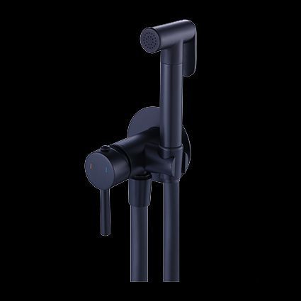 Гигиенический душ со смесителем скрытого монтажа&nbsp;MONE Deluxe 3225350A Black 38469 фото