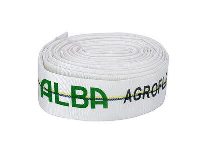Шланг-рукав ALBA-АGROFLEX ПВХ / ПЕТ 50мм 6 бар білий 20м 36566 фото