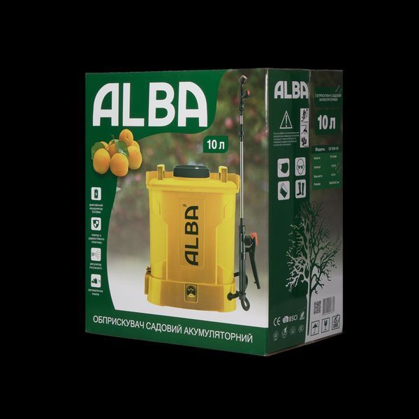 Обприскувач акумуляторний ранцевий CF-EU-12 л ТМ "ALBA" 31683 фото