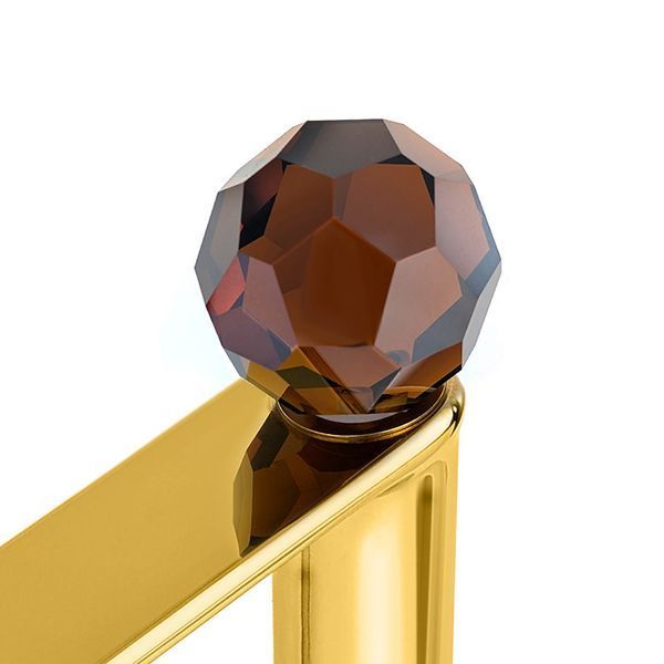 Змішувач для умивальника високий&nbsp;MONE Deluxe 27002GFB Dream Crystal Fb Brown Gold 39704 фото