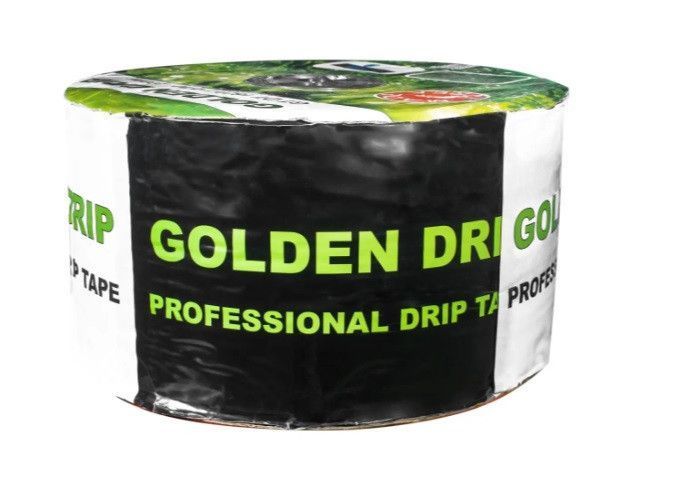 Крапельна стрічка GOLDEN DRIP з плоским емітером 10 см 1000м 8 mil 31641 фото