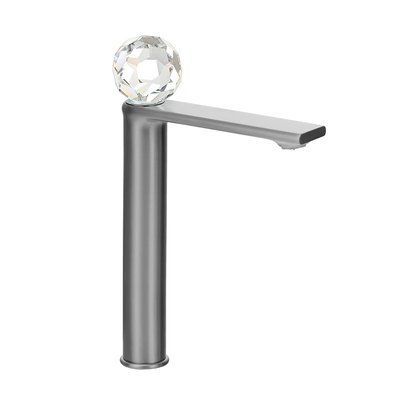 Смеситель для умывальника высокий&nbsp;MONE Deluxe 27002GG&nbsp;Dream Crystal Gun Gray 39698 фото