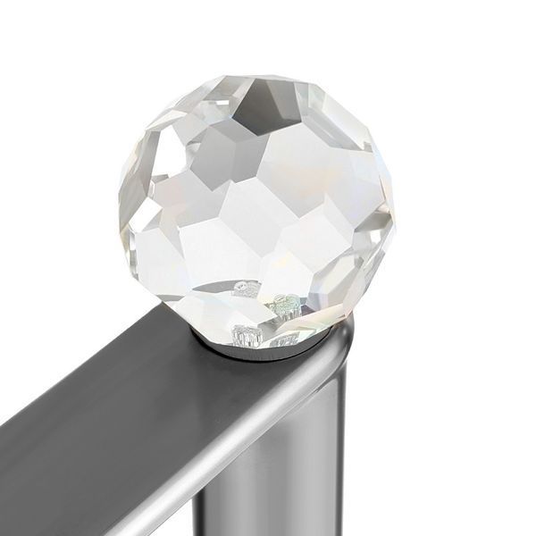 Смеситель для умывальника высокий&nbsp;MONE Deluxe 27002GG&nbsp;Dream Crystal Gun Gray 39698 фото