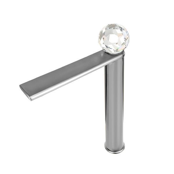 Смеситель для умывальника высокий&nbsp;MONE Deluxe 27002GG&nbsp;Dream Crystal Gun Gray 39698 фото