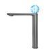 Змішувач для умивальника високий з підсвічуванням MONE Deluxe Dream Crystal 27002GG LED GunGray 39699 фото 4