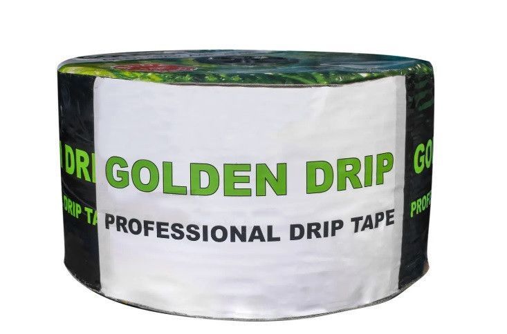 Крапельна стрічка GOLDEN DRIP з плоским емітером 10см 500м 8 mil 30214 фото