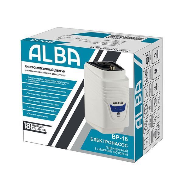 Насос для підвищення тиску ALBA BP-16 mini 39777 фото