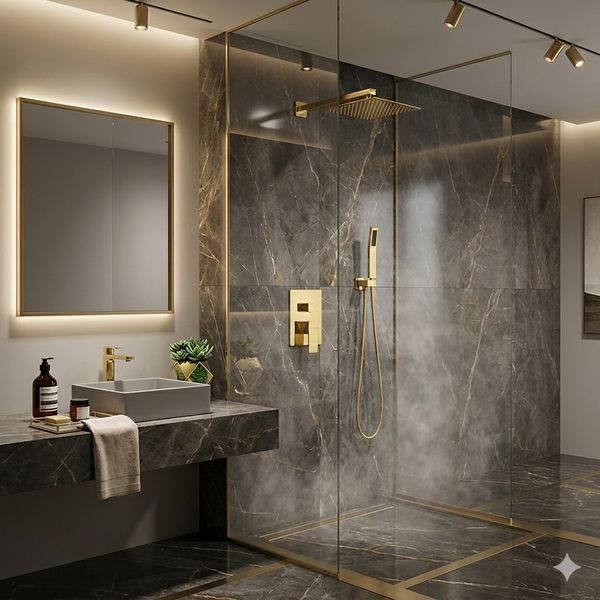 Душовий змішувач&nbsp;MONE Deluxe прихованого монтажу 8312332G TGold 39827 фото