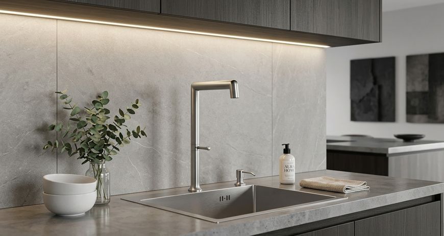 Смеситель для кухни MONE Deluxe SL202101Q Nickel 39562 фото