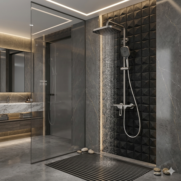 Душевая система MONE Deluxe ALEN 60026GG Gun Grey 39982 фото
