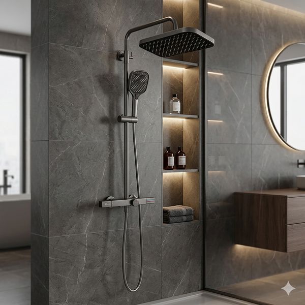 Душова система MONE Deluxe DILAN 20183GG Gun Grey 39972 фото