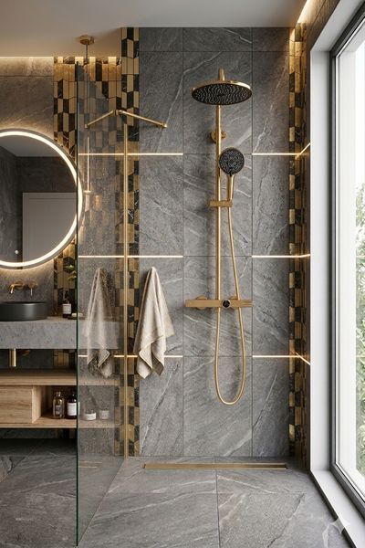 Душова система MONE Deluxe DILAN 20183RG Roze Gold 39974 фото