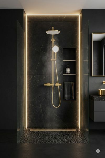 Душова система MONE Deluxe DILAN 20183TG Gold 39973 фото