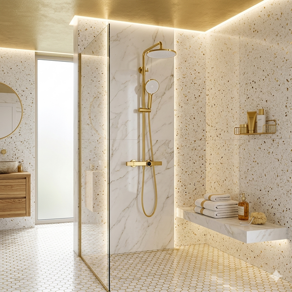 Душевая система MONE Deluxe DILAN 20183TG Gold 39973 фото