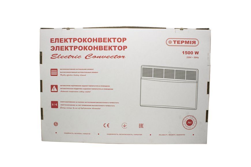 Електроконвектор ТЕРМІЯ ЕВНА-1,5/230С1 16834 фото