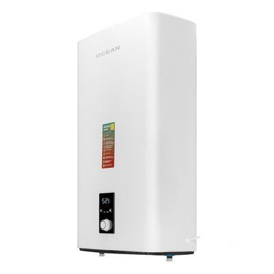 Бойлер OCEAN FLAT DIGITAL 100 л 2,0 КВт емальований бак сухий ТЕН 39346 фото