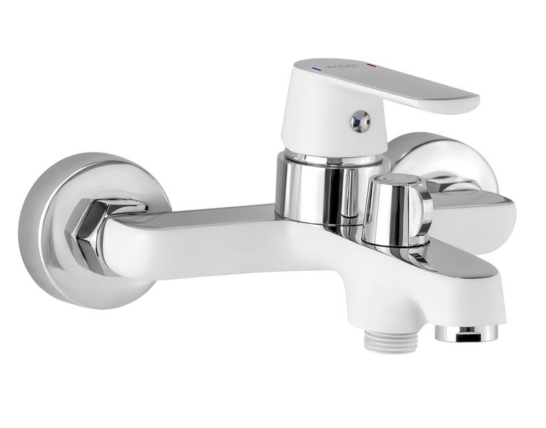 Смеситель для ванной MONE Delux CLOE 6374355CW Chrome+White 38440 фото