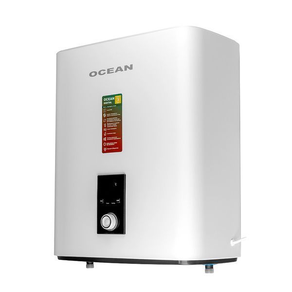Бойлер OCEAN FLAT DIGITAL 50 л 2,0 КВт эмалированный бак сухой ТЭН 39344 фото