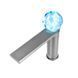 Змішувач для умивальника з підсвічуванням MONE Deluxe 27001GG Dream Crystal LED Gun Grey 39683 фото 2